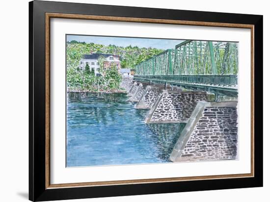 Frenchtown Bridge, 2004-Anthony Butera-Framed Giclee Print