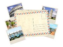 Memories of Italy. Old Post Card and Photos-frenta-Photographic Print