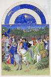 Très Riches Heures Du Duc De Berry: Month of May-Frères Limbourg-Framed Premier Image Canvas