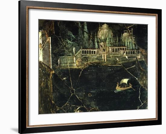 Fresco Depicting a Landscape, from Pompeii-null-Framed Photographic Print