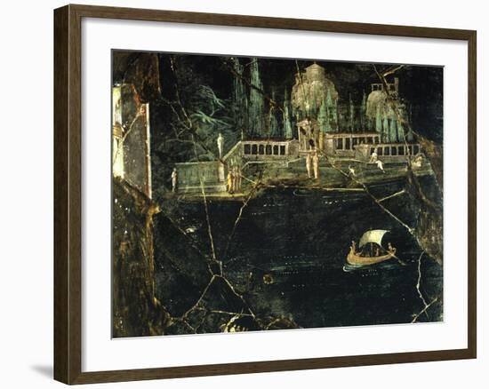 Fresco Depicting a Landscape, from Pompeii-null-Framed Photographic Print