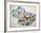 Fresco Depicting Hunting Scene, from Tiryns, Greece-null-Framed Giclee Print