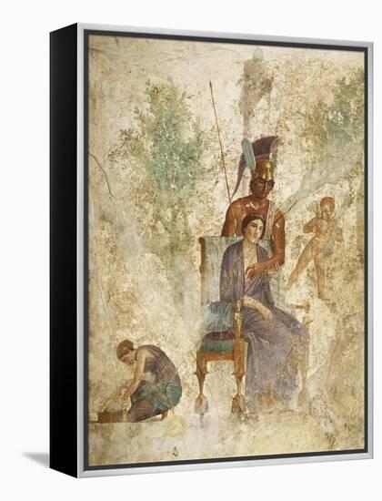 Fresco Depicting Mars and Venus with Love, Pompeii, Campania-null-Framed Premier Image Canvas