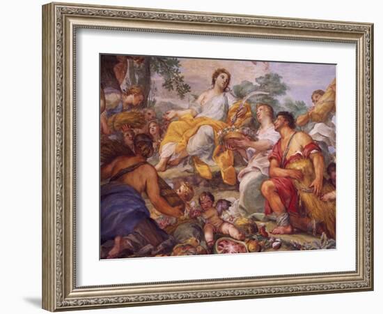 Fresco Depicting Summer-Carlo Maratti-Framed Giclee Print