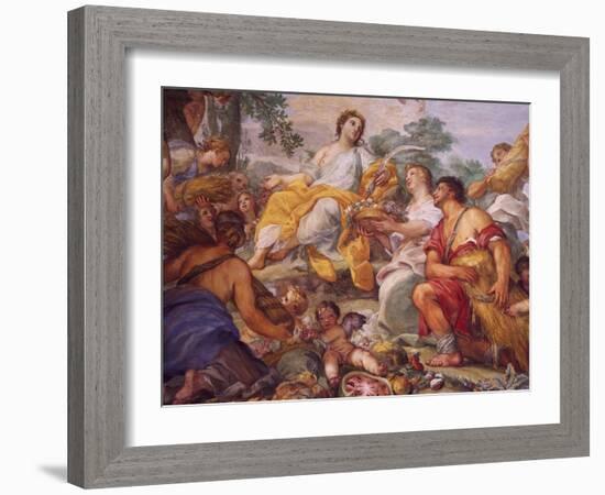 Fresco Depicting Summer-Carlo Maratti-Framed Giclee Print