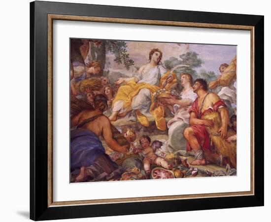 Fresco Depicting Summer-Carlo Maratti-Framed Giclee Print