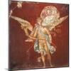 Fresco Depicting Winged Genius Carrying Woman on His Shoulders, from House of Naviglio-null-Mounted Giclee Print