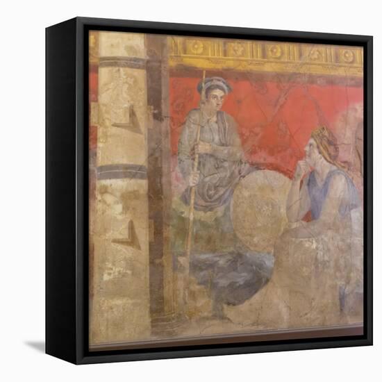 Fresco, from Boscoreale Villa, Pompeii-Eleanor Scriven-Framed Premier Image Canvas