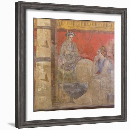 Fresco, from Boscoreale Villa, Pompeii-Eleanor Scriven-Framed Photographic Print