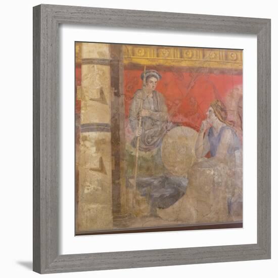 Fresco, from Boscoreale Villa, Pompeii-Eleanor Scriven-Framed Photographic Print