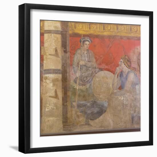 Fresco, from Boscoreale Villa, Pompeii-Eleanor Scriven-Framed Photographic Print