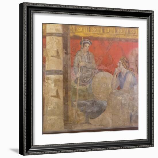 Fresco, from Boscoreale Villa, Pompeii-Eleanor Scriven-Framed Photographic Print