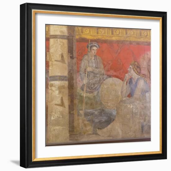 Fresco, from Boscoreale Villa, Pompeii-Eleanor Scriven-Framed Photographic Print
