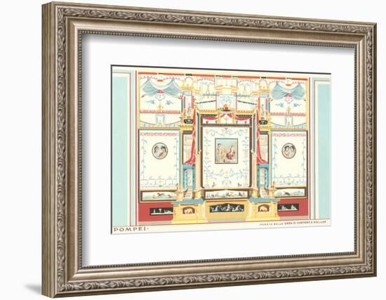 Fresco from Pompeii House-Found Image Press-Framed Photographic Print