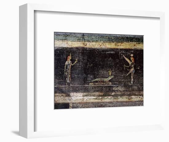 Fresco from the Villa of the Mysteries-Werner Forman-Framed Giclee Print