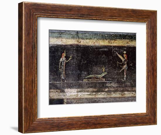 Fresco from the Villa of the Mysteries-Werner Forman-Framed Giclee Print