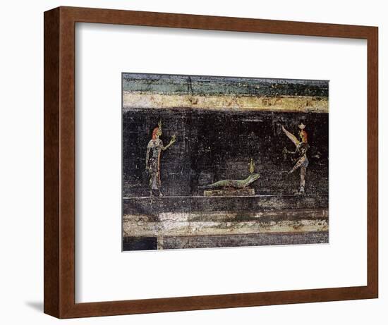 Fresco from the Villa of the Mysteries-Werner Forman-Framed Giclee Print