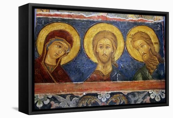 Fresco Icon in the Cathedral of the Nativity Suzdal, Suzdal, Russia-Kymri Wilt-Framed Premier Image Canvas