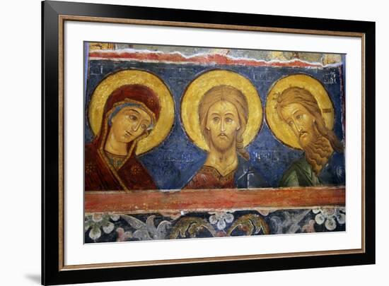 Fresco Icon in the Cathedral of the Nativity Suzdal, Suzdal, Russia-Kymri Wilt-Framed Photographic Print