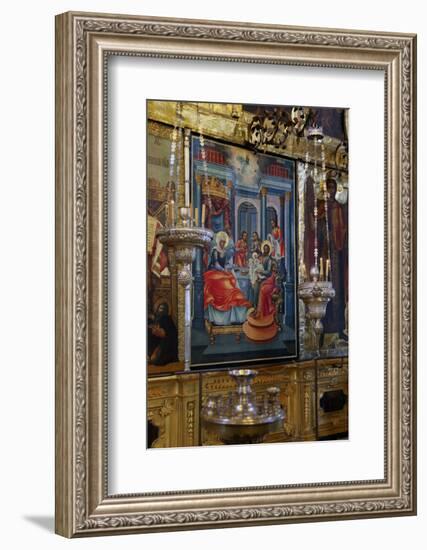 Fresco Icon in the Cathedral of the Nativity Suzdal, Suzdal, Russia-Kymri Wilt-Framed Photographic Print