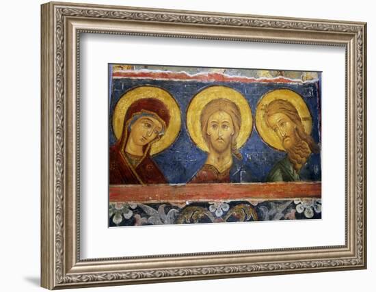 Fresco Icon in the Cathedral of the Nativity Suzdal, Suzdal, Russia-Kymri Wilt-Framed Photographic Print