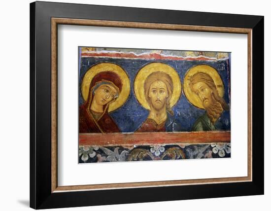 Fresco Icon in the Cathedral of the Nativity Suzdal, Suzdal, Russia-Kymri Wilt-Framed Photographic Print