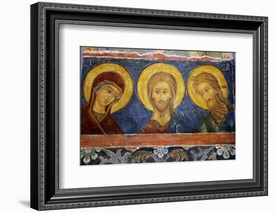 Fresco Icon in the Cathedral of the Nativity Suzdal, Suzdal, Russia-Kymri Wilt-Framed Photographic Print