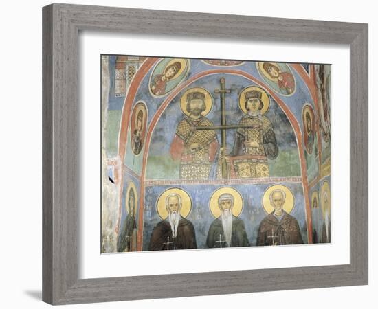 Fresco in a Church, Panagia Ties Asinou Church, Nikitart, Cyprus-null-Framed Giclee Print