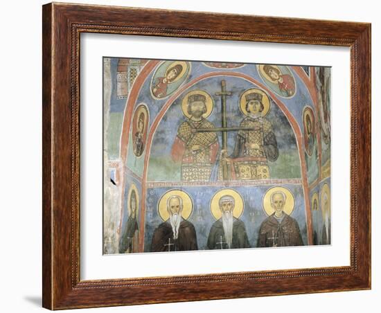 Fresco in a Church, Panagia Ties Asinou Church, Nikitart, Cyprus-null-Framed Giclee Print