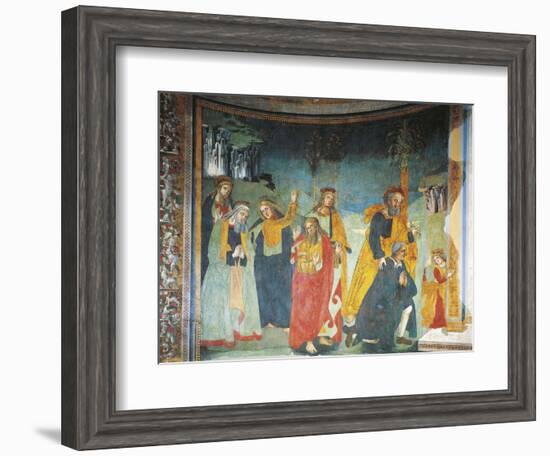 Fresco in Church of Saint Oliva, Cori, Lazio, Italy, 12th-17th Century-null-Framed Giclee Print