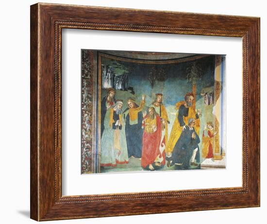 Fresco in Church of Saint Oliva, Cori, Lazio, Italy, 12th-17th Century-null-Framed Giclee Print