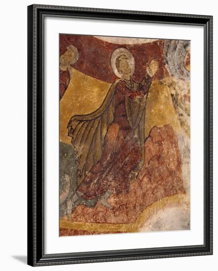 Fresco in Crypt of Church in Saint-Aignan-Sur-Cher, France, 12th Century-null-Framed Giclee Print