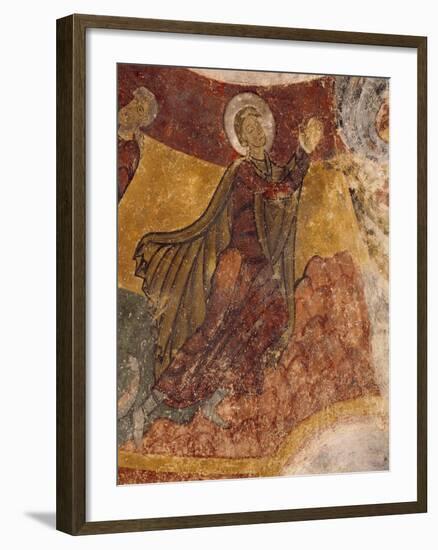 Fresco in Crypt of Church in Saint-Aignan-Sur-Cher, France, 12th Century-null-Framed Giclee Print