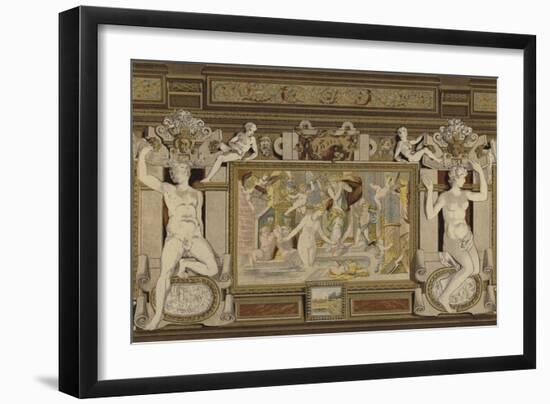 Fresco in the Chateau De Fontainebleau, France, 16th Century-null-Framed Giclee Print