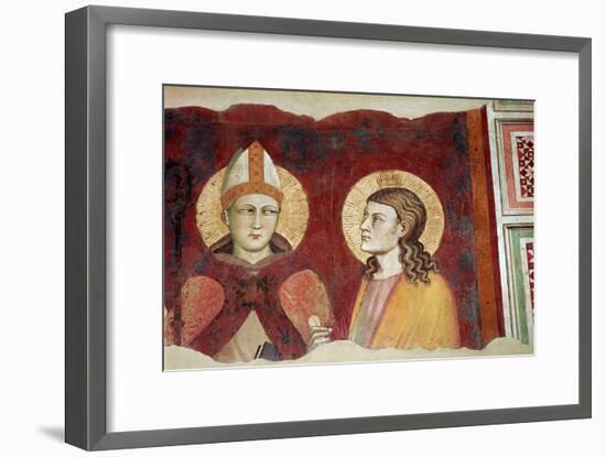 Fresco of a bishop, 14th century-Unknown-Framed Giclee Print