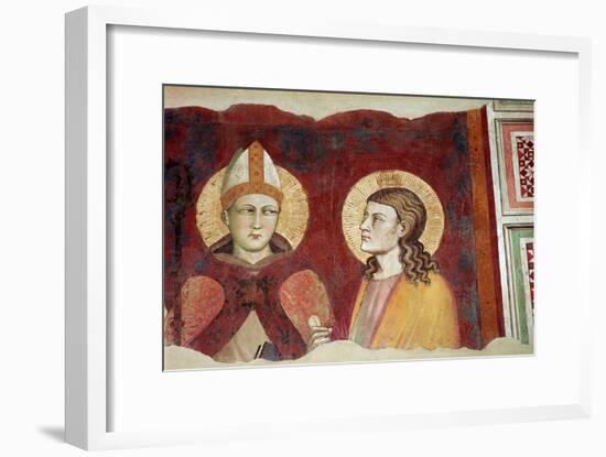 Fresco of a bishop, 14th century-Unknown-Framed Giclee Print