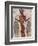 Fresco of a Fisherman from Akrotiri, Island of Santorini, Greece-Gavin Hellier-Framed Photographic Print