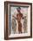 Fresco of a Fisherman from Akrotiri, Island of Santorini, Greece-Gavin Hellier-Framed Photographic Print