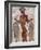 Fresco of a Fisherman from Akrotiri, Island of Santorini, Greece-Gavin Hellier-Framed Photographic Print