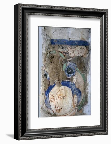 Fresco of a Hindu goddess, India-Werner Forman-Framed Photographic Print