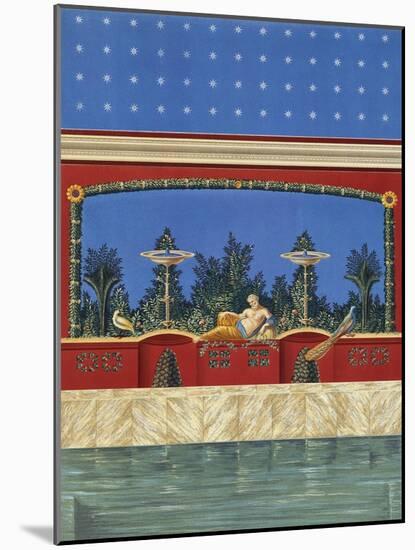 Fresco of Stabian Baths, Pompei, Volume I, Plate VII-Fausto and Felice Niccolini-Mounted Giclee Print