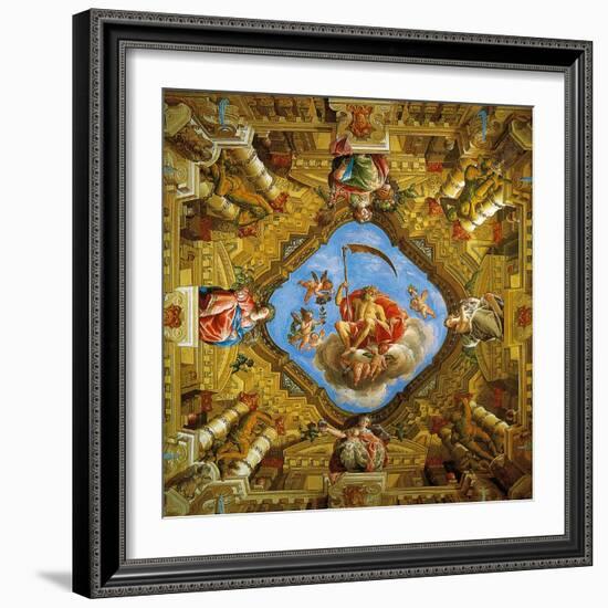 Frescoed Vault of the Room of the Golden Age (Sale Dell'Eta Dell'Oro)-Gian Lorenzo Bernini-Framed Giclee Print