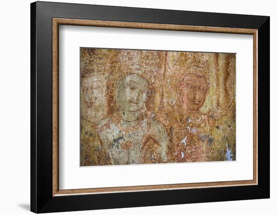 Frescoes at the Tivanka Image House, Polonnaruwa, UNESCO World Heritage Site, Sri Lanka, Asia-Matthew Williams-Ellis-Framed Photographic Print