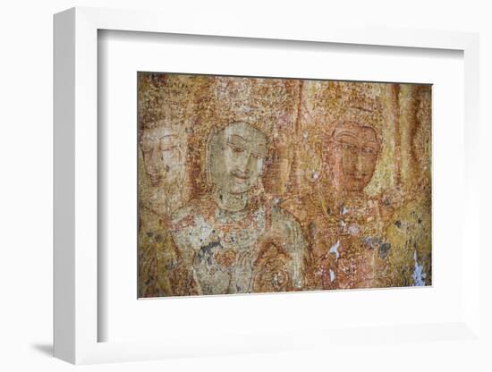 Frescoes at the Tivanka Image House, Polonnaruwa, UNESCO World Heritage Site, Sri Lanka, Asia-Matthew Williams-Ellis-Framed Photographic Print