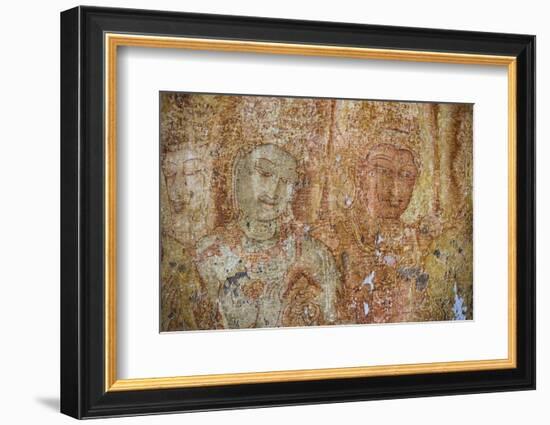 Frescoes at the Tivanka Image House, Polonnaruwa, UNESCO World Heritage Site, Sri Lanka, Asia-Matthew Williams-Ellis-Framed Photographic Print