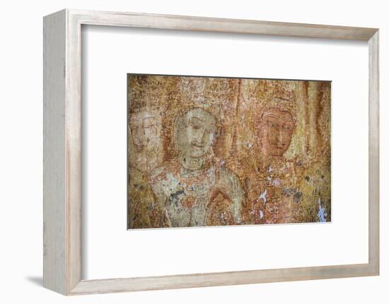 Frescoes at the Tivanka Image House, Polonnaruwa, UNESCO World Heritage Site, Sri Lanka, Asia-Matthew Williams-Ellis-Framed Photographic Print