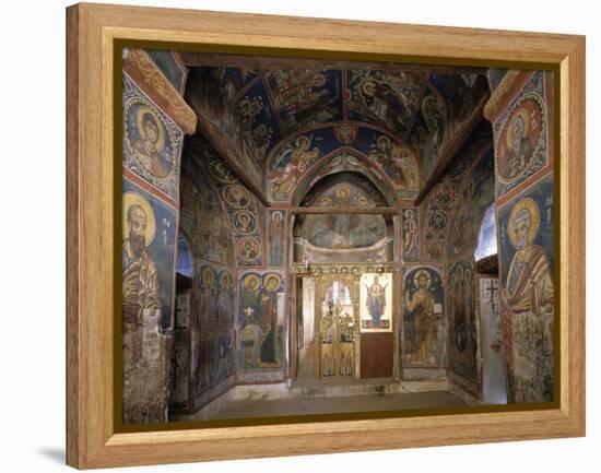 Frescoes from Section Facing Apse, Byzantine Church of Our Lady of Asinou-null-Framed Premier Image Canvas