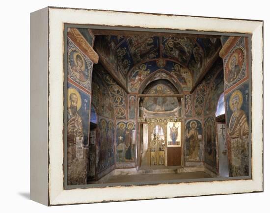 Frescoes from Section Facing Apse, Byzantine Church of Our Lady of Asinou-null-Framed Premier Image Canvas