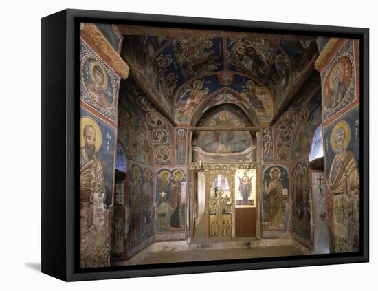 Frescoes from Section Facing Apse, Byzantine Church of Our Lady of Asinou-null-Framed Premier Image Canvas