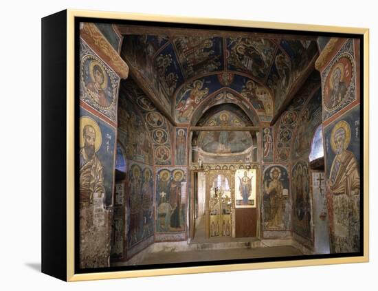 Frescoes from Section Facing Apse, Byzantine Church of Our Lady of Asinou-null-Framed Premier Image Canvas